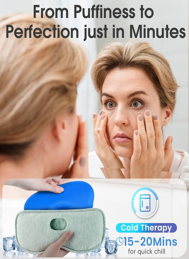 ProCIV Detachable Heated Eye Mask, Cordless Eye Mask for Dry Eyes & Puffiness, Algae Fiber Ultra-Soft Nose Bridge Light-Block for Deeper Sleep – Graphene Layer Warm Compress & Cold Pack,Travel Essentials - Image 4